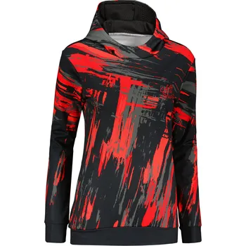Dámská mikina Dámská funkční mikina premium ALTISPORT VOJ/ALW010MI01 ČERNOČERVENÁ XXXL