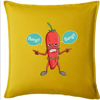 Polštář Chilli bang bang - Polštář 50x50 - 50x50 - Pouze potah ( Žlutá )