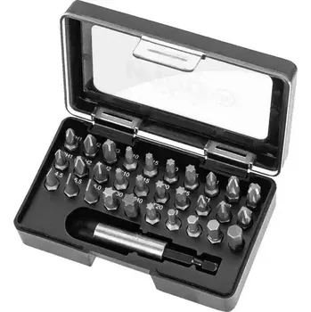 Bit Sada bitů Wiha bit box, upínání HEX 1/4", standartní délka 25mm, 31ks bitů, 44632, WIHA44632