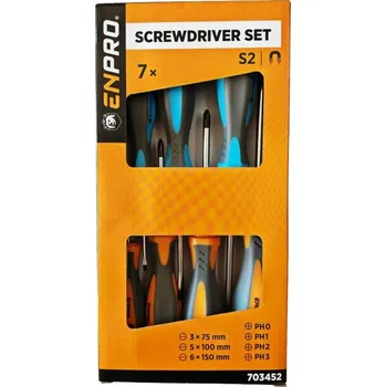 Ruční nářadí Šroubováky SET, 7 ks, CrV, ENPRO