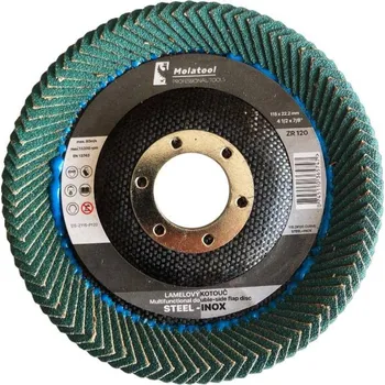 Brusný kotouč Kotouč oboustranný lamelový brusný PROFI, Ø 115 mm, P120, Zirkon