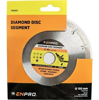 Brusný kotouč Kotouč diamantový segment Ø 150 x 22.2 mm, ENPRO