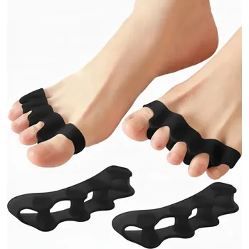GELOVÉ SEPARÁTORY prstů na noze, 5 prstů, KLÍNY NA HALUXY Překrývající se prsty, POHODLNÉ