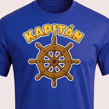 Pánské tričko Námořnické tričko Kapitán - velikost 110, Barva Modrá