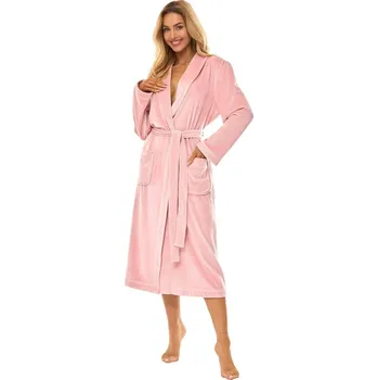 Dámský župan Župan Aura 2510 Powder Pink - L&L XXL