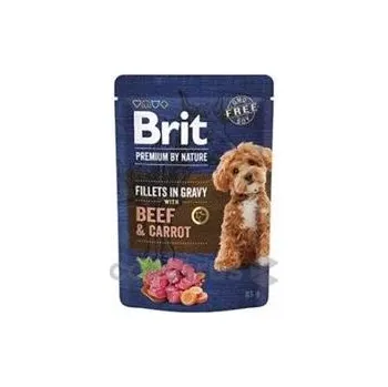 Krmivo pro psa Brit Premium Dog Fillets Gravy Beef&Carrot 85g