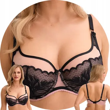 Podprsenka Gaia 1308 Amara Podprsenka polovyztužená SEMI SOFT černo-růžová 105B