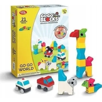 ostatní stavebnice GO GO MAGNETICKÉ STAVEBNICE 21 DÍLŮ