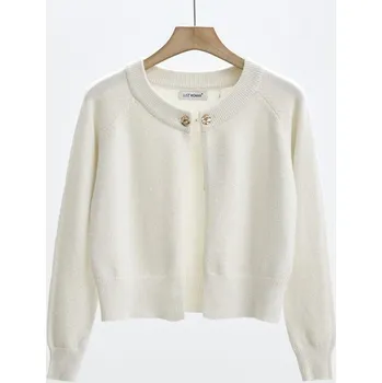 Dámský svetr Svetřík bolerko sknoflíčkem JK7847 barva: černá