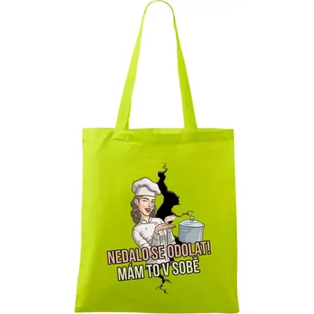 Nedalo se odolat, mám to v sobě kuchařka - Taška bavlněná - 42 x 38 cm ( Limetková )