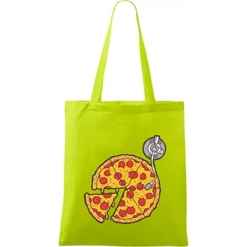 Pizza DJ - Taška bavlněná - 42 x 38 cm ( Limetková )