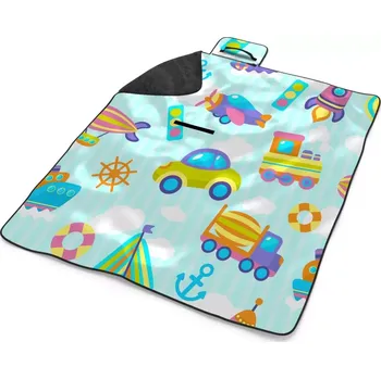 deka Sablio Plážová deka Autíčka: 200x140 cm