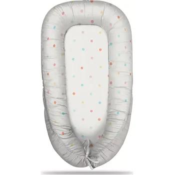 Hnízdečko pro miminko Sablio Hnízdečko pro miminko Barevné tečky na béžové