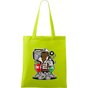 Čokoláďák - Taška bavlněná - 42 x 38 cm ( Limetková )