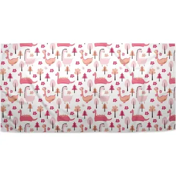 Sablio Ručník Růžoví dinosauři - 30x50 cm