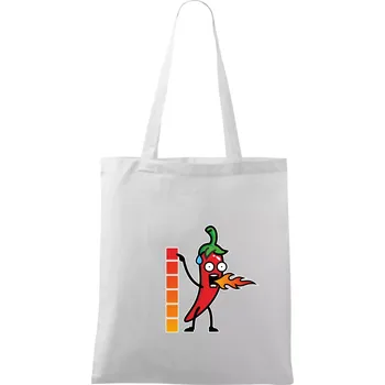 Stupnice pálivé - Taška bavlněná - 42 x 38 cm ( Bílá )