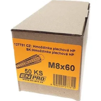 Spojovací materiál Hmoždinka plechová HP, M8 x 60 mm, ENPRO, 50 ks