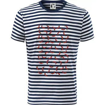 Pánské oblečení Chili potisk - Triko na vodu - M ( Prouhovaná )