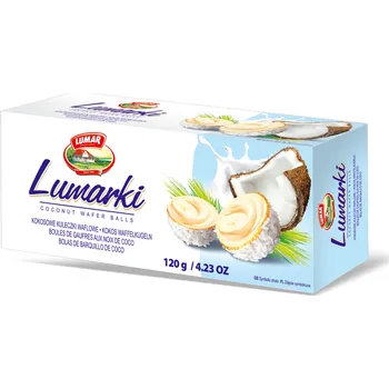 Cukrovinka Lumar Lumarki vaflové bonbóny s lehkým krémem a kokosem 120g