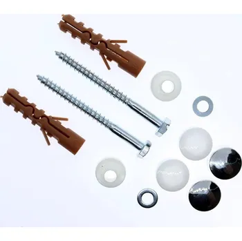 Souprava k upevnění WC, 6 x 70 mm, H10 NY, bílá/chrom, ENPRO