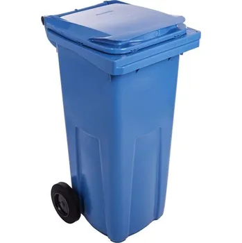 Popelnice Popelnice plastová, 120 l, modrá