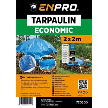 Zahrada Plachta zakrývací EKONOMIK, 2 x 2 m, 55 g/m², modrá, ENPRO