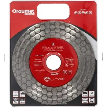Brusný kotouč Kotouč diamantový pro řezání a broušení L-TYPE 125 x 1,6 mm, DRAUMET PREMIUM