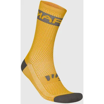 Pánská móda KARPOS Cyklistické ponožky klasické - LOGO - žlutá S