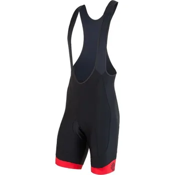 Cyklistické kalhoty kalhoty krátké pánské SENSOR RACE šle černo/červené