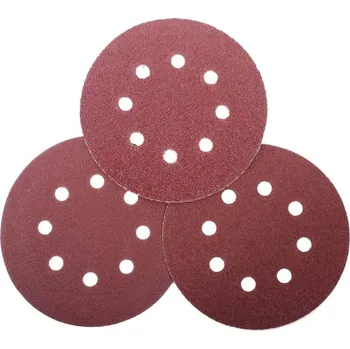 Brusný kotouč Papír brusný výsek, Ø 125 mm, P40, suchý zip, 5 ks, PROLINE