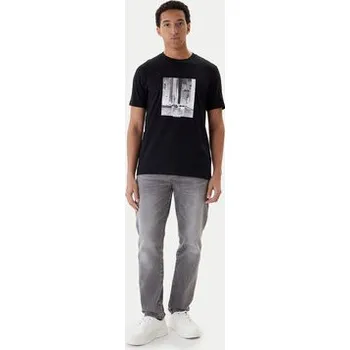 Pánské oblečení HUGO T-Shirt Deyss 50553755 Černá Regular Fit S