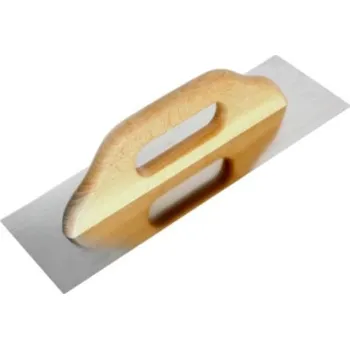 Zdenické nářadí Hladítko nerez hladké, 480 mm, dřevěná rukojeť