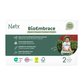 Plenkové kalhoty Naty BioEmbrace Ekoplenky Mini - vel. 2 (3 - 6 kg) (33 ks)