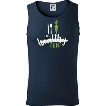 Fresh healthy food - Tílko pánské Core - S ( Námořní modrá (velmi tmavá - téměř černá) )