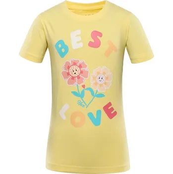 Chlapecké oblečení triko dětské krátké ALPINE PRO LORETO žluté (triko dětské krátké ALPINE PRO LORETO žluté)