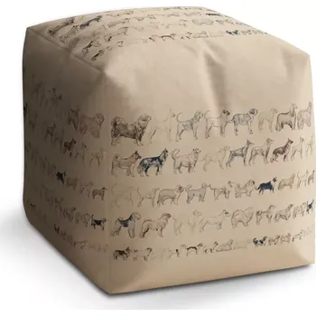 Taburet Sablio Taburet Cube Psí plemena: 40x40x40 cm