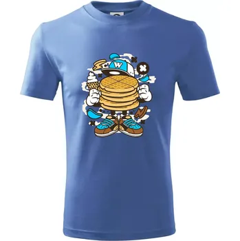 Chlapecké tričko Waflák - Tričko dětské bavlněné - 98 cm / 2 roky ( Azurově modrá )