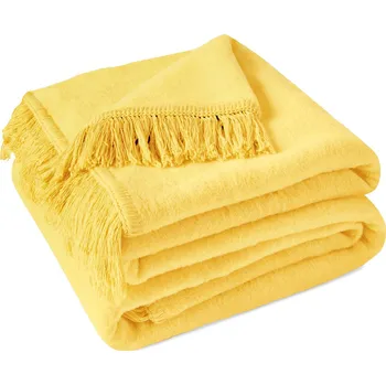 deka BAVLNĚNÁ DEKA COTTON CLOUD 150X200 CM ŽLUTÁ