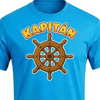 Pánské tričko Námořnické tričko Kapitán - velikost 134, Barva Tyrkysová
