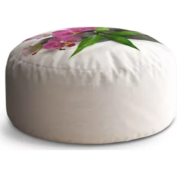 Taburet Sablio Taburet Circle Orchideje a kameny: 38x48 cm