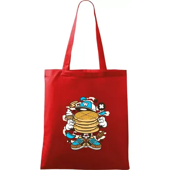 Waflák - Taška bavlněná - 42 x 38 cm ( Červená )