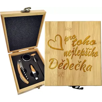 Víno Sablio Dárková sada na víno Pro toho nejlepšího dědečka: 147×168×49 mm