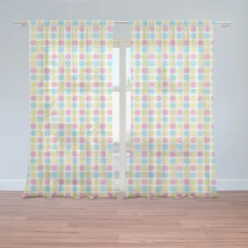 Záclona Sablio Záclony Veselé barevné puntíky: 2ks 150x250cm
