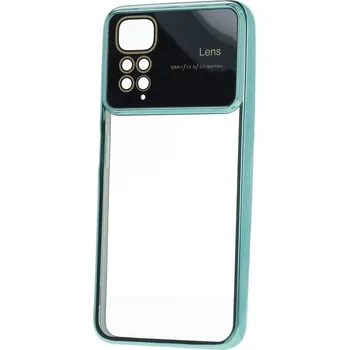 Pouzdro na mobilní telefon Pouzdro Electro Lens pro Xiaomi Redmi Note 11/Note 11S, tyrkysové