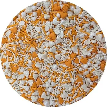 Cukrové zdobení Oranžový mix 80g - I LOVE CAKES | Skvělé pro Váš domácí dort