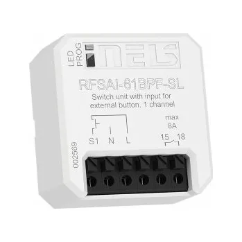 Elektronická součástka Spínací prvek s bezpotencionálním výstupem -1 kan. RFSAI-61BPF-SL ELKO EP