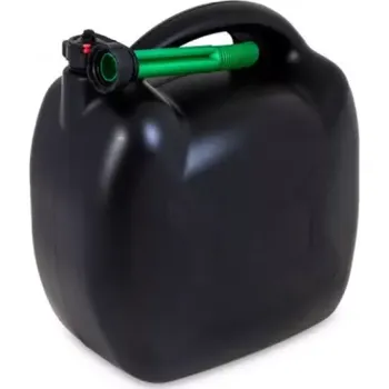 Kanystr HDPE KANYSTR NA PHM 20L ČERNÝ UN 3H1/Y/200 ZELENÁ VÝPUSTNÁ HUBICE