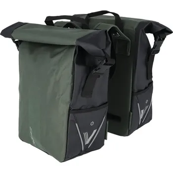 brašna na kolo brašna XLC V-light Rolltop dvojitá zelená