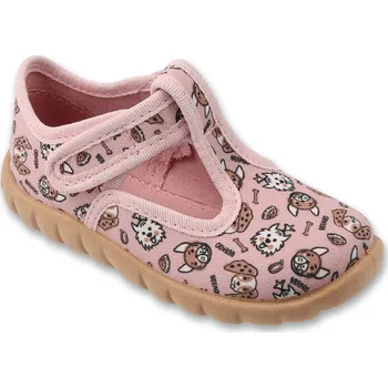 Dívčí bačkory BEFADO 627P008 dívčí bačkorky FLEXI pejsci 25 627P008_25