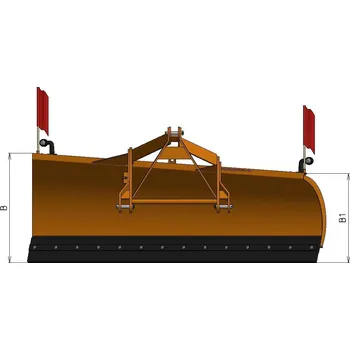 Příslušenství pro zahradní traktor Radlice zadní Agrometall ZR-T2 2600